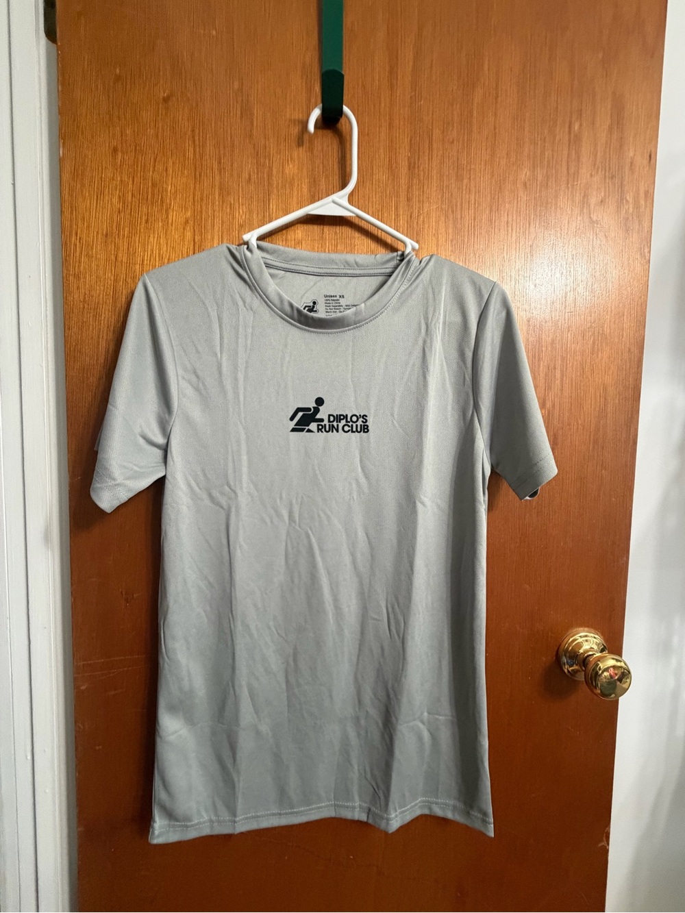 Diplo Run Club 2026 unisex Men's Light Gray Performance Tee NWOT